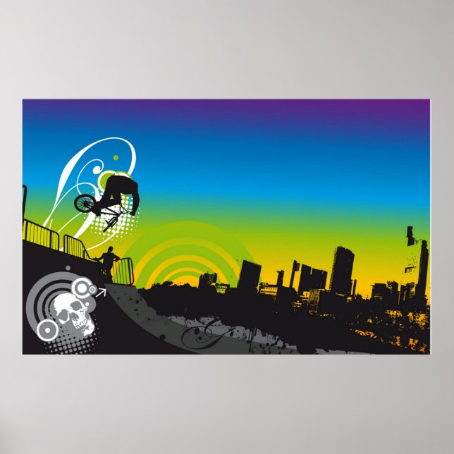 Póster Poster BMX urbano (Frente)