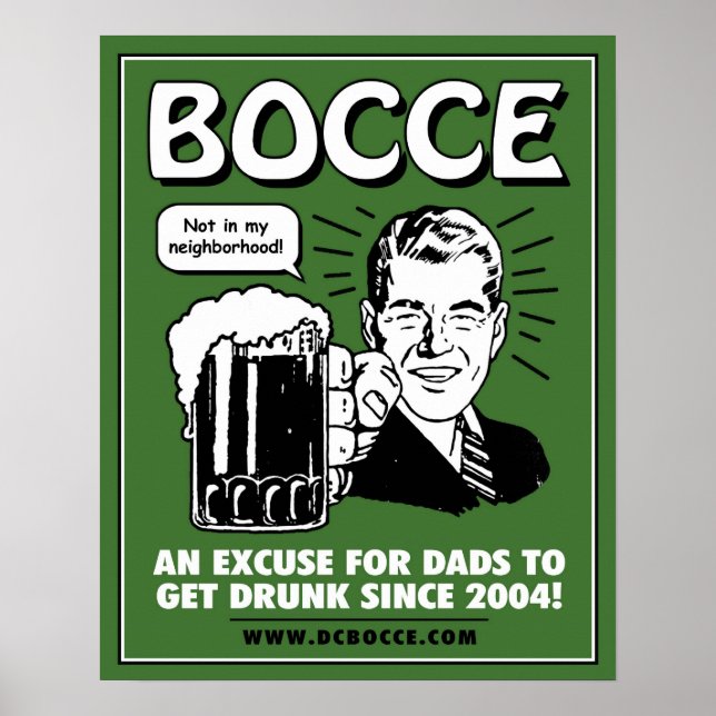 Póster Poster Bocce Dads - Verde (Frente)