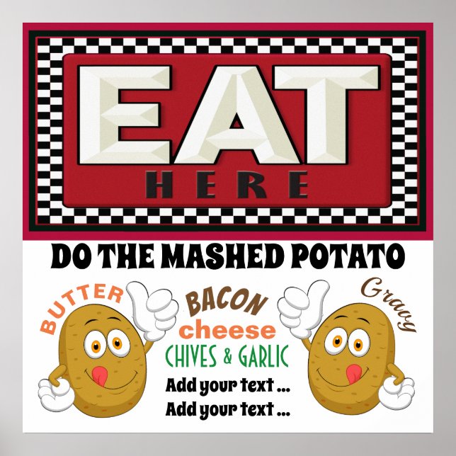 Póster Poster Boda de la estación de patatas puras (Frente)