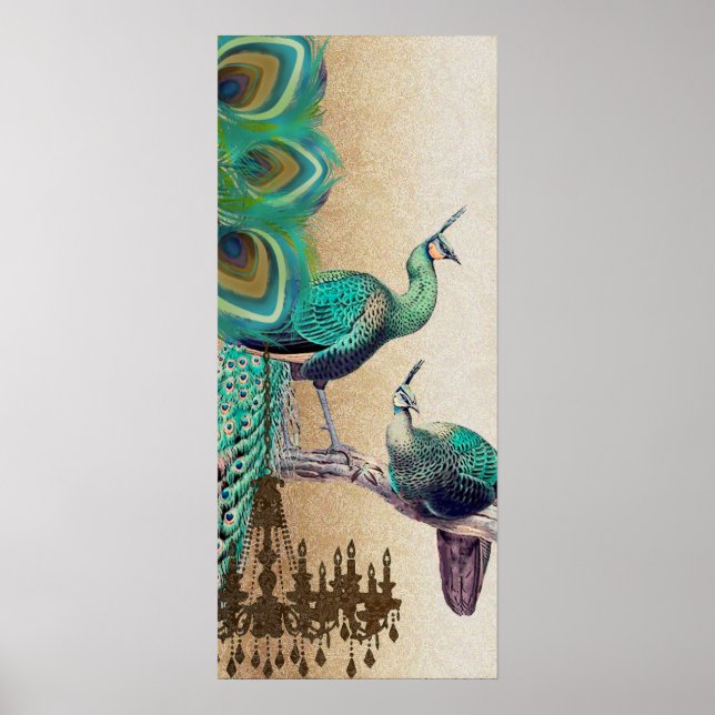 Póster Poster Boda de Peacock Roaring 20 (Frente)