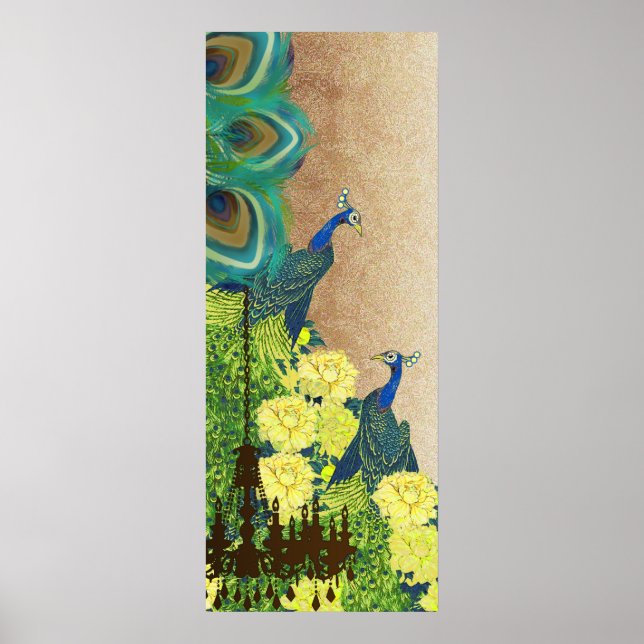 Póster Poster Boda de Peacock Roaring 20 (Frente)