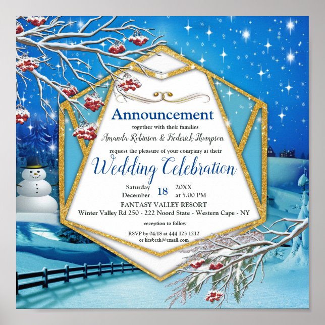 Póster Poster Boda Fantasy (Frente)