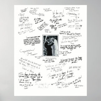 Póster Poster Boda Personalizado Para Los Deseos De Los H