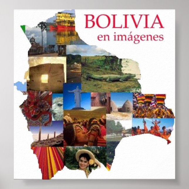 Póster Poster Bolivia en imagenes (Frente)