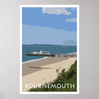 Póster POSTER BOURNEMOUTH Vintage Style