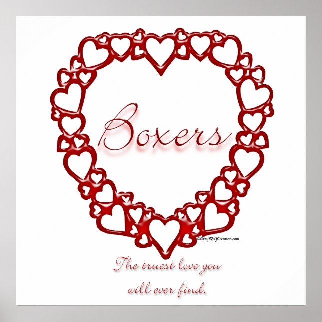 Póster Poster Boxer True Love (Frente)