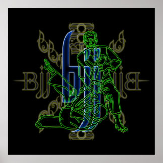Póster Poster brasileño Jiu Jitsu