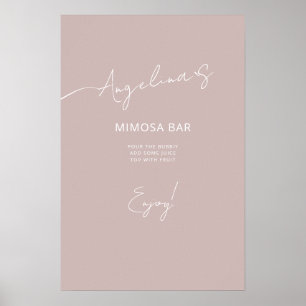 Póster Poster Bridal Shower de estilo elegante.