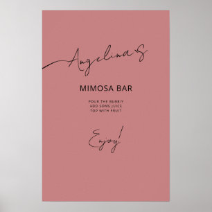 Póster Poster Bridal Shower de estilo elegante.