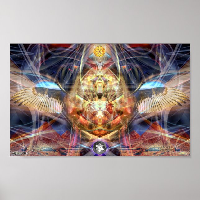 Póster poster brillante de "Sueños de Egipto" de 11" x 8. (Frente)