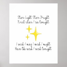 Poster brillante Star Light Star