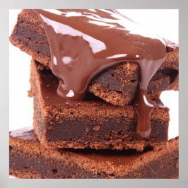Póster Poster Brownie de chocolate Decadent Divinent - SR