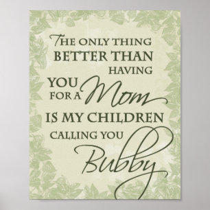 Póster Poster Bubby