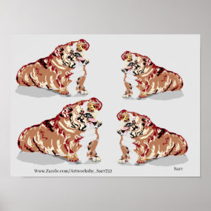 Póster Poster : BULLDOG INGLÉS