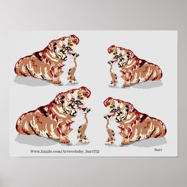 Póster Poster : BULLDOG INGLÉS (Frente)