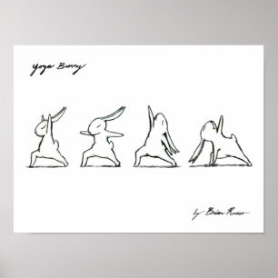 Póster Poster Bunny de Yoga