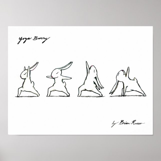 Póster Poster Bunny de Yoga (Frente)