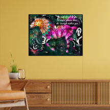 Poster - Caballo abstracto Inspirador