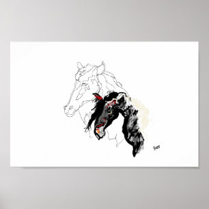 Póster Póster: Caballo dentro de