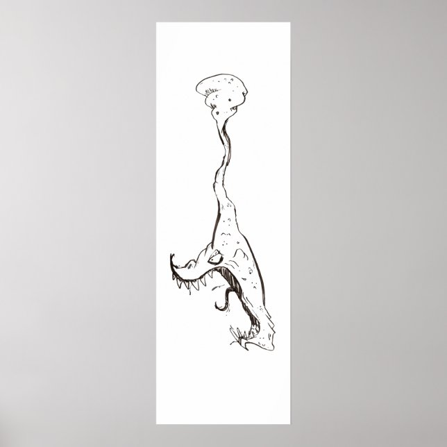 Póster poster "Cabeza colgante" (Frente)