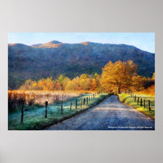 Póster Poster - Cades Cove - Camino de la vida - Sin vers