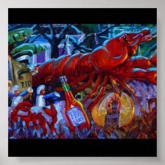 PÓSTER POSTER CAJUN CRAWFISH