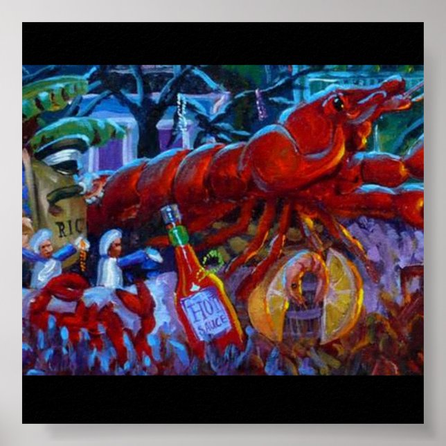 PÓSTER POSTER CAJUN CRAWFISH (Frente)