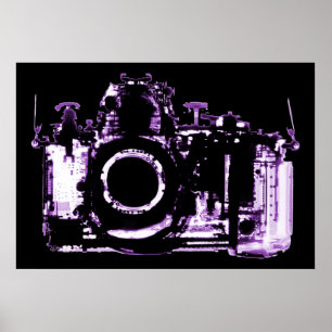 PÓSTER POSTER - CÁMARA DE VISIÓN DE RAYOS X - PURPLE