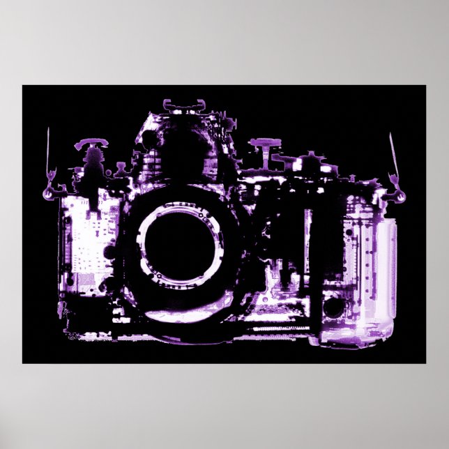 PÓSTER POSTER - CÁMARA DE VISIÓN DE RAYOS X - PURPLE (Frente)