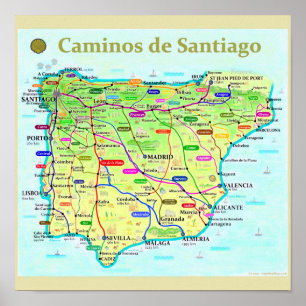 Póster Poster Camino de Santiago