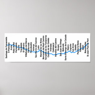 Póster Poster Camino de Santiago