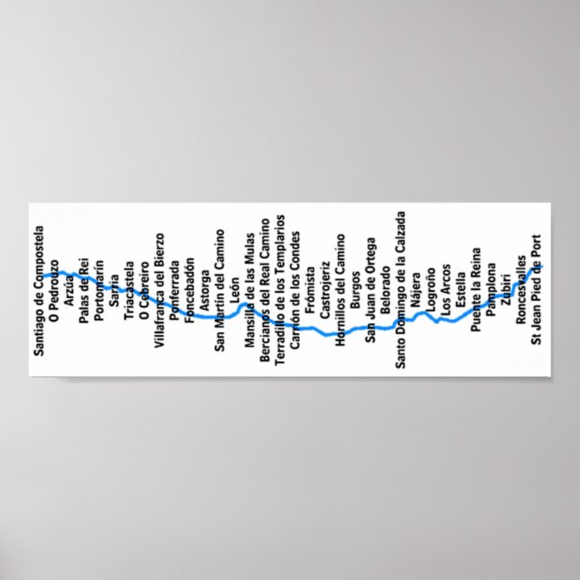 Póster Poster Camino de Santiago (Frente)