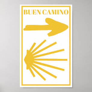 Póster Poster Camino de Santiago