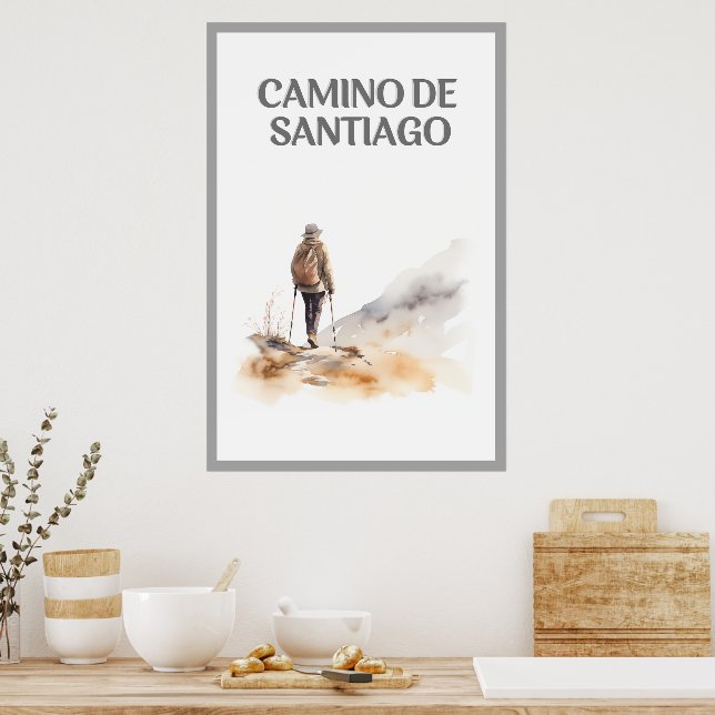 Póster Poster Camino de Santiago (Cocina)