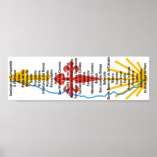 Póster Poster Camino de Santiago