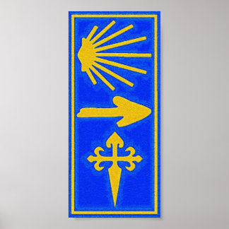 Póster Poster Camino de Santiago