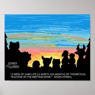 Póster Poster "Camp Life" de Covey Logic