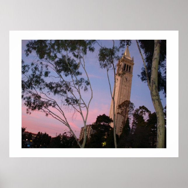 Póster Poster Campanile Sunset, iluminado al atardecer (Frente)