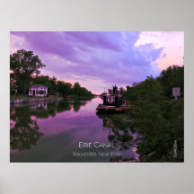 Poster - Canal Erie al atardecer