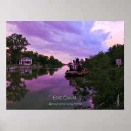 Póster Poster - Canal Erie al atardecer