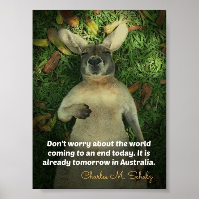 Póster Poster canguro de Cute Australia (Frente)