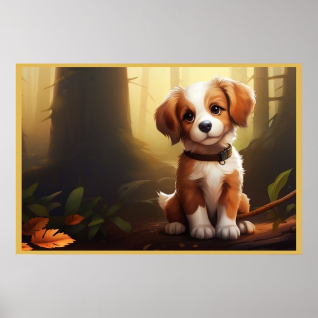 Póster Poster Canine Adventures in the Woods (Frente)