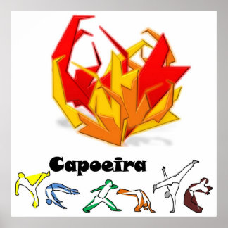 Póster poster capoeira fogo axe