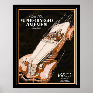 Póster 'Poster castaño del anuncio de la cola de barco 35