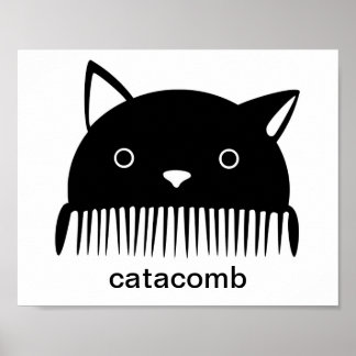 Póster Poster Catacomb negro