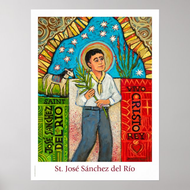 Póster Poster católico de aula de San Sánchez del Río (Frente)