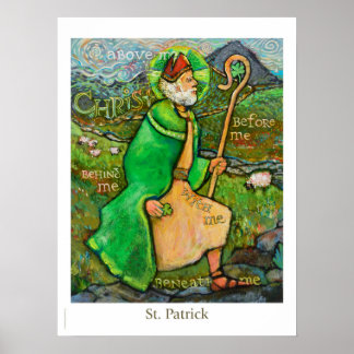 Póster Poster católico de aulas de San Patricio