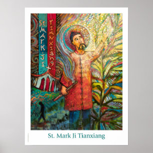 Póster Poster católico de aulas de St. Tianxiang
