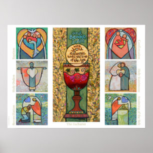 Póster Poster católico de la sala de clase de los