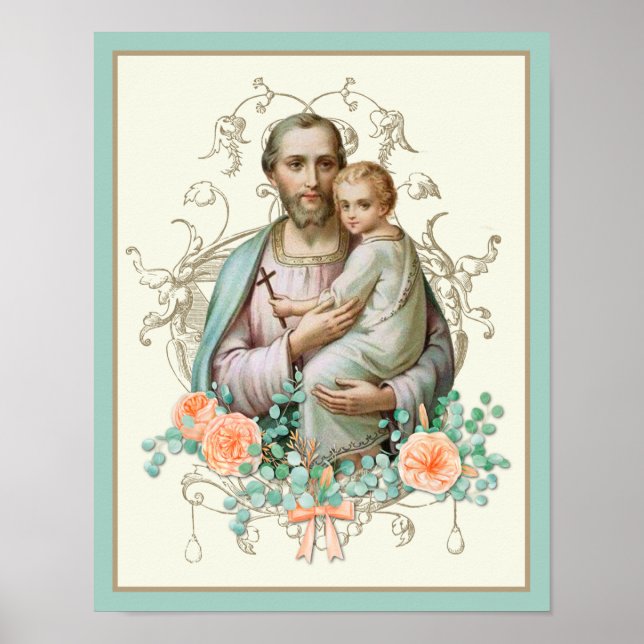 PÓSTER POSTER CATÓLICO RELIGIOSO DE ST JOSEPH JESUS (Frente)